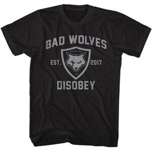 Bad Wolves T-Shirt Disobey Album Rock Band Music Fan Graphic Retro Tee 73